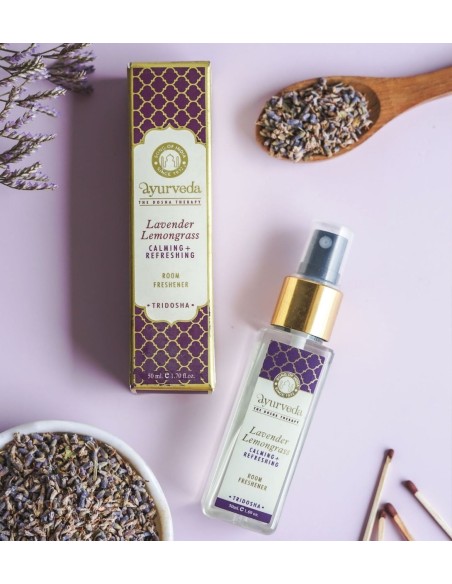 TRIDOSHA Ambientador Ayurvédico, Lavanda e Erva Limão - Fragrâncias - MundoYoga Loja de Yoga especializada em Yoga