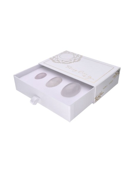 Huevos Yoni - Cuarzo Blanco - Salud Femenina - MundoYoga Tienda Especializada en Yoga