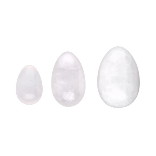 Huevos Yoni - Cuarzo Blanco - Salud Femenina - MundoYoga Tienda Especializada en Yoga