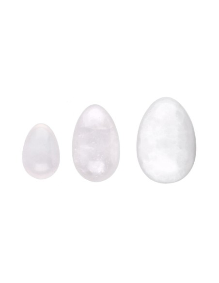 Huevos Yoni - Cuarzo Blanco - Salud Femenina - MundoYoga Tienda Especializada en Yoga