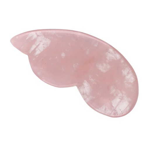 Gua Sha de cuarzo rosa