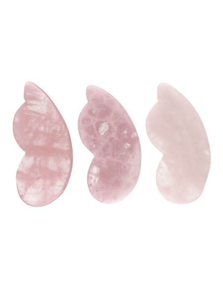 Massajador Gua Sha - Quartzo Rosa - Mundo Bem-estar - MundoYoga Loja de Yoga especializada em Yoga