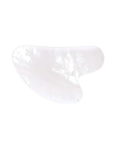 Masajeador Gua Sha - Cuarzo Blanco - Mundo Bienestar - MundoYoga Tienda Especializada en Yoga