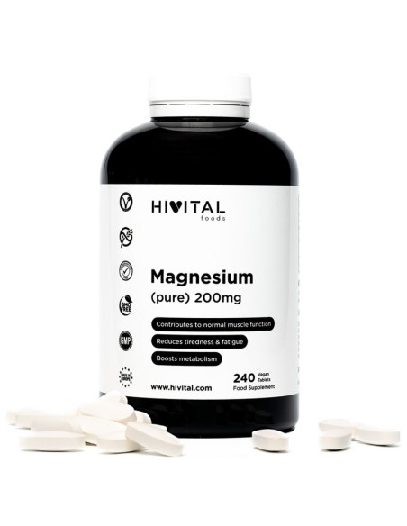 Magnesium (Pure) - 200mg - Nutritional Supplements - MundoYoga Yoga Shop Specializing in Yoga