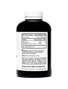 Magnesium (Pure) - 200mg - Nutritional Supplements - MundoYoga Yoga Shop Specializing in Yoga 2