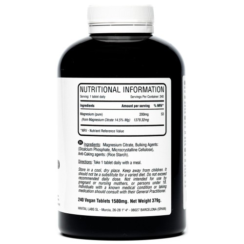 Magnesium (Pure) - 200mg - Nutritional Supplements - MundoYoga Yoga Shop Specializing in Yoga