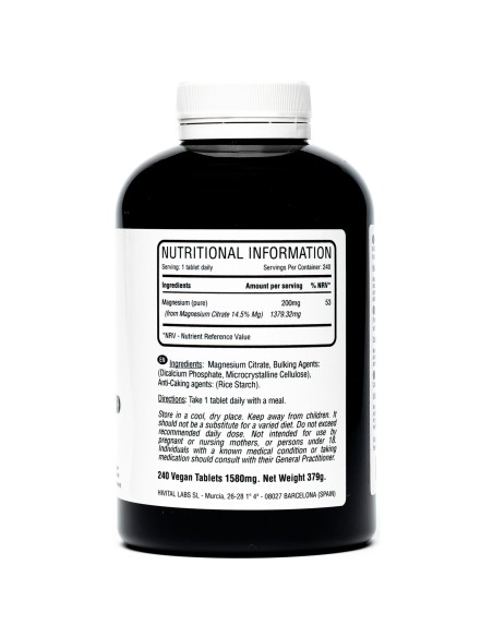 Magnesium (Pure) - 200mg - Nutritional Supplements - MundoYoga Yoga Shop Specializing in Yoga