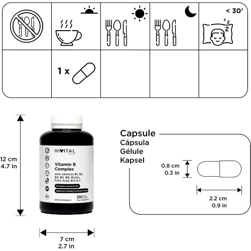 Vitamin B-Komplex - Nahrungsergänzungsmittel - MundoYoga Yoga Shop, spezialisiert auf Yoga