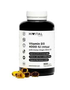 Vitamine D3 - 4000 UI - Suppléments Nutritionnels - MundoYoga Boutique de yoga spécialisée dans le yoga