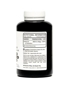 Vitamine D3 - 4000 UI - Suppléments Nutritionnels - MundoYoga Boutique de yoga spécialisée dans le yoga 2
