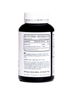Vitamina K2 (MK7) - 200μg - Suplementos Nutricionales - MundoYoga Tienda Especializada en Yoga 2