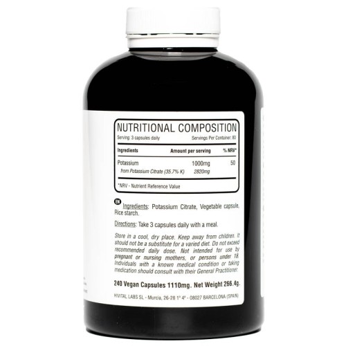 Potasio - 1000mg - Suplementos Nutricionales - MundoYoga Tienda Especializada en Yoga