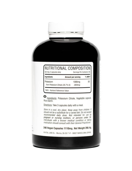 Potasio - 1000mg - Suplementos Nutricionales - MundoYoga Tienda Especializada en Yoga