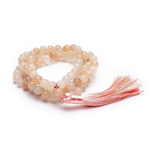 Mala de Aventurina pêssego, 8mm - Malas - MundoYoga Loja de Yoga especializada em Yoga