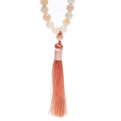 Mala of Aventurine peach, 8mm - Malas - MundoYoga Yoga Shop Specializing in Yoga