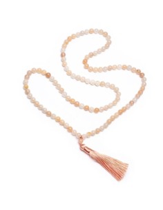 Mala aus Aventurin Pfirsich, 8mm - Malas - MundoYoga Yoga Shop, spezialisiert auf Yoga