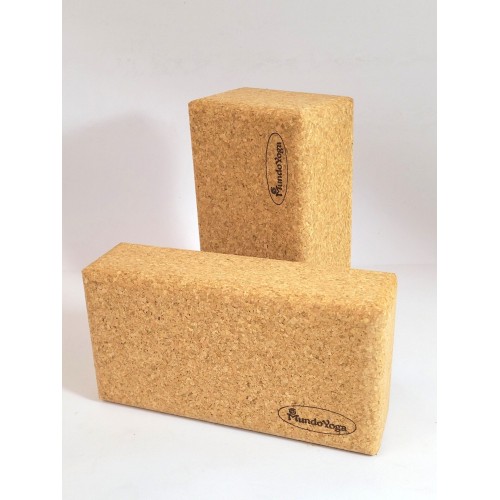 Yoga Cork Brick Slim (Slim Size)- 23 x 12 x 6,5 cm - 470g - MundoYoga Yoga Shop Specializing in Yoga