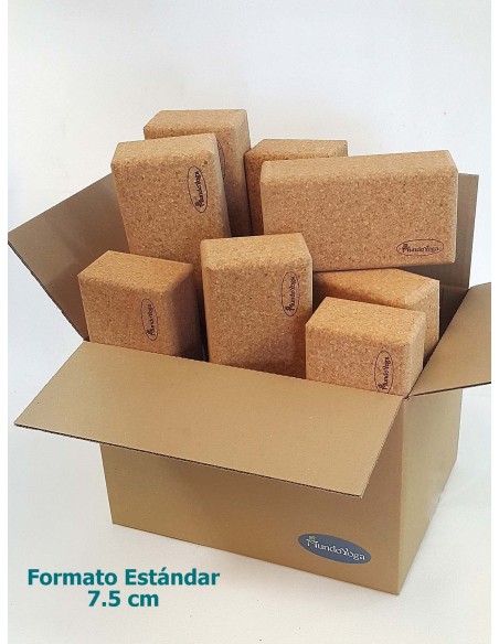 Boîte de 20 briques de liège pour yoga - Blocs de Yoga - MundoYoga.com