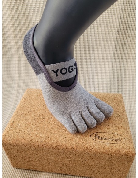 Meias antiderrapantes YOGA com biqueira de cimento | Estabilidade e controlo