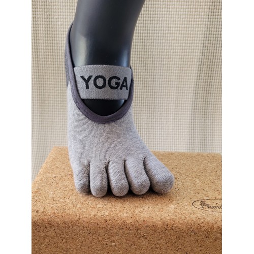Meias antiderrapantes YOGA com biqueira de cimento | Estabilidade e controlo
