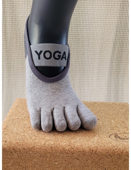 Meias antiderrapantes YOGA com biqueira de cimento | Estabilidade e controlo