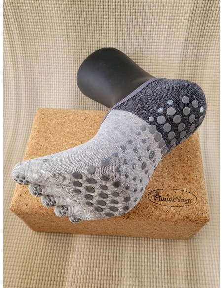 Meias antiderrapantes YOGA com biqueira de cimento | Estabilidade e controlo