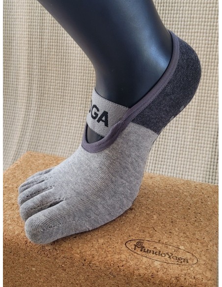 Meias antiderrapantes YOGA com biqueira de cimento | Estabilidade e controlo