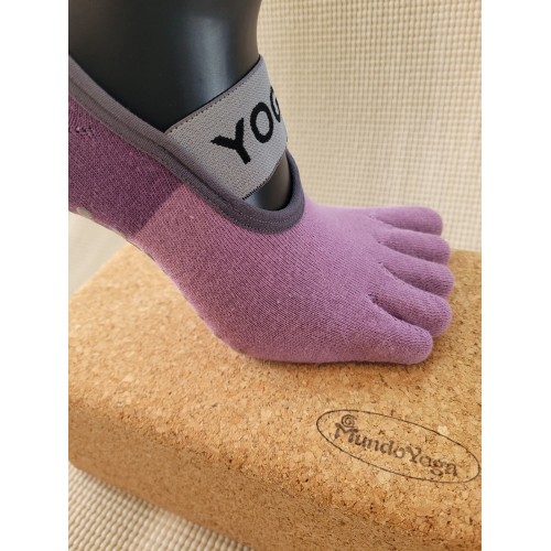 YOGA meias antiderrapantes Mauve | Apoio e harmonia