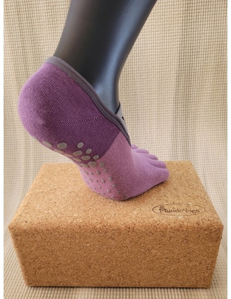 YOGA meias antiderrapantes Mauve | Apoio e harmonia