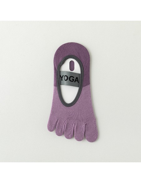 YOGA meias antiderrapantes Mauve | Apoio e harmonia