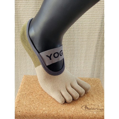 YOGA Anti-Slip Toe Socks Avocado | Estilo e estabilidade