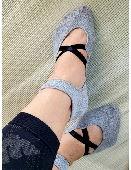 Meias de ioga Dance Cement antiderrapante para os pés - MundoYoga