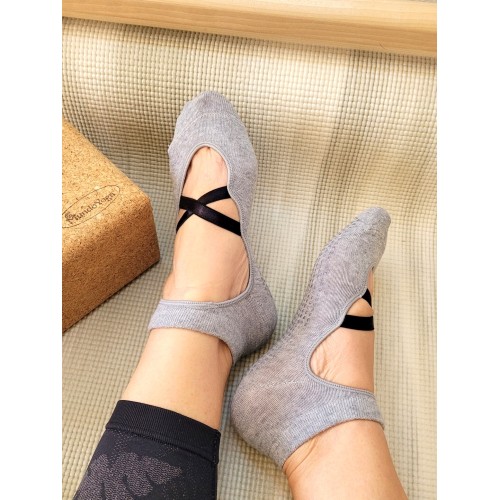 Meias de ioga Dance Cement antiderrapante para os pés - MundoYoga
