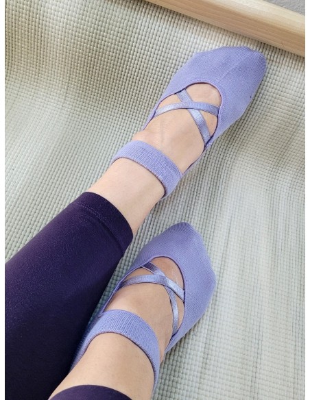 Calcetines para Yoga y Pilates "Dance", Violeta - MundoYoga Tienda Especializada en Yoga