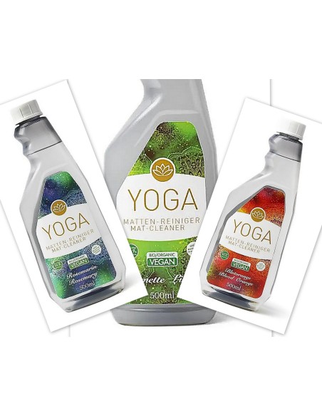 Set of 3 yoga mat cleaners