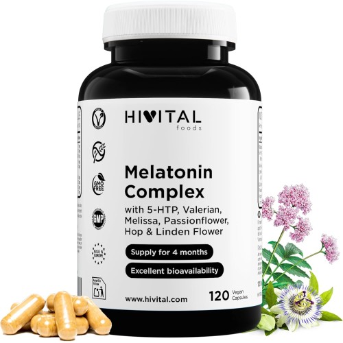 Melatonina Complex, 120 cápsulas veganas