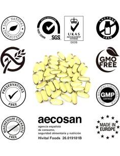 Aceite de Onagra y Vitamina E, 200 perlas de Aceite Vegetal 2