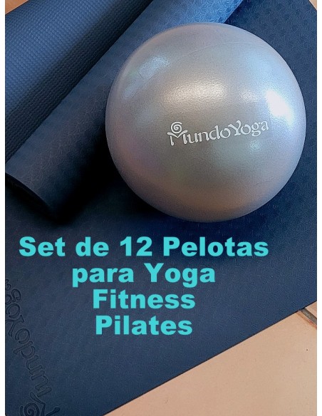 Set 12 Bälle für Fitness, Yoga und Pilates
