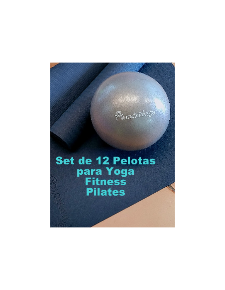 Set de 12 Pelotas para Fitness,Yoga y Pilates