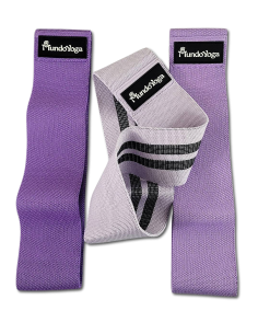 Set de 3 Bandas elásticas Fitness Antideslizantes de Tela 2
