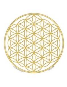 Flower of Life Sticker, gold - Mandalas & Stickers - MundoYoga Yoga Shop Specializing in Yoga