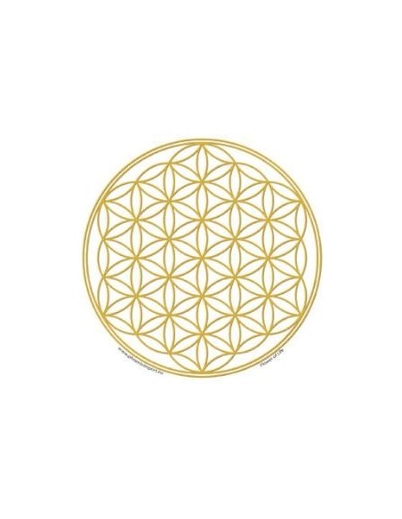 Flower of Life Sticker, gold - Mandalas & Stickers - MundoYoga Yoga Shop Specializing in Yoga