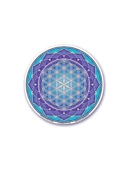 Sticker Flower of Life, azul - Mandalas & Stickers - MundoYoga Tienda Especializada en Yoga