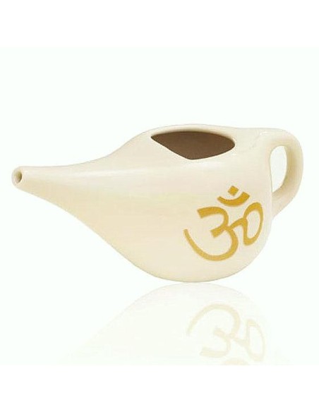 Neti Pot nasal OM, creme - Neti Pots Nasal - MundoYoga Yoga Shop Specializing in Yoga Neti Pot nasal OM, creme - Neti Pots Nasal - MundoYoga Yoga Shop Specializing in Yoga