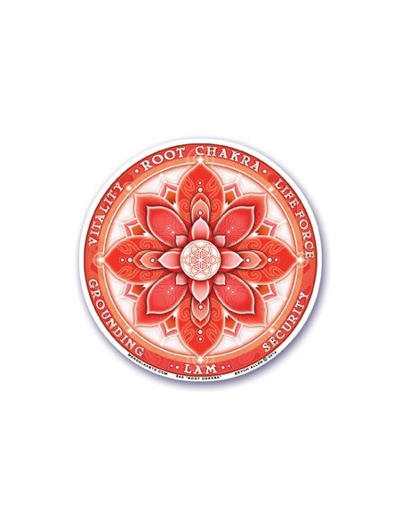 Sticker Primer Chakra - Muladhara - Mandalas & Stickers - MundoYoga Yoga Shop Specializing in Yoga
