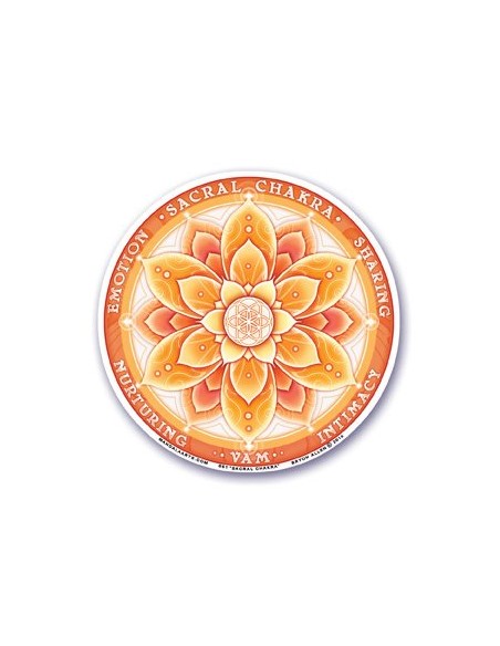 Aufkleber Second Chakra - Svadisthana - Mandalas & Aufkleber - MundoYoga Yoga Shop, spezialisiert auf Yoga