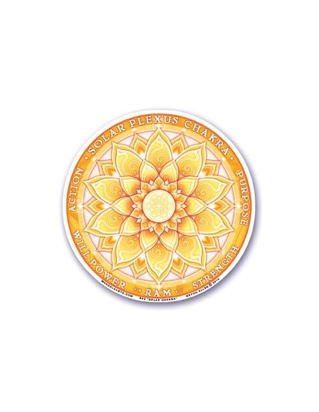 Sticker Third Chakra - Manipura - Mandalas & Stickers - MundoYoga Yoga Shop Specializing in Yoga