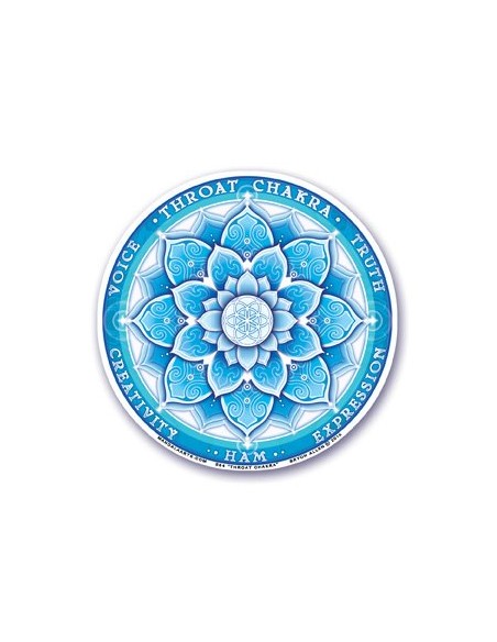Sticker Quinto Chakra - Vishuddha - Mandalas & Stickers - MundoYoga Yoga Shop Specializing in Yoga