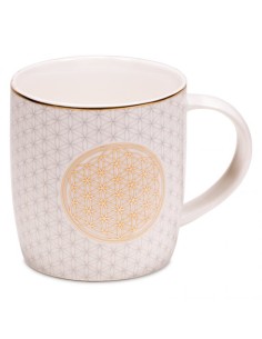 Flower of Life Mug, gold - Pitchers, Cups, Bottles - MundoYoga Yoga Shop Specializing in Yoga 2
