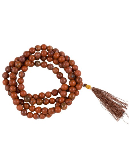 Mala de Jaspis vermelho, 6 mm - Malas - MundoYoga Loja de Yoga especializada em Yoga